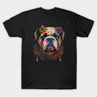 Hippie Bulldog T-Shirt